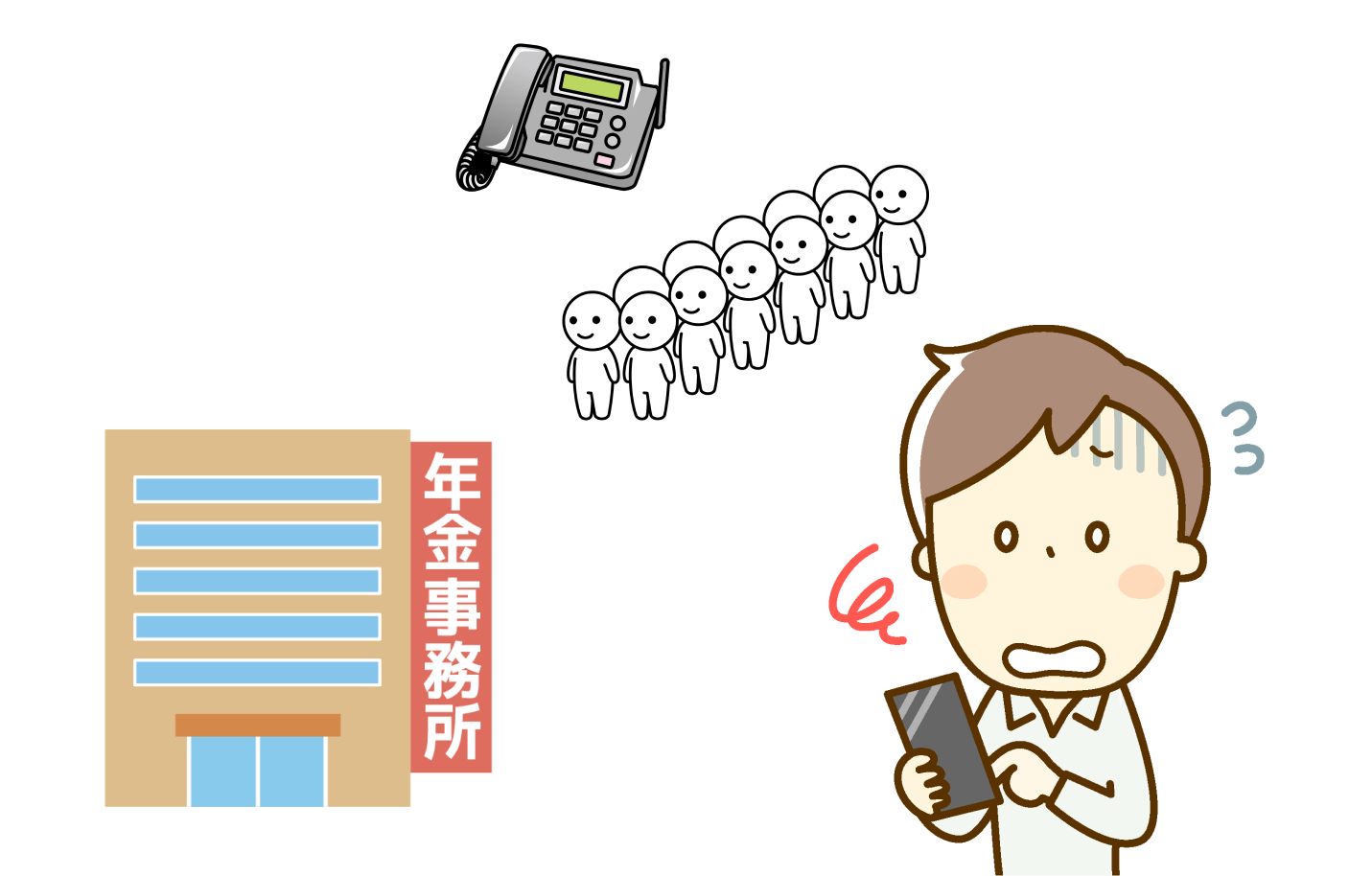 年金事務所の電話がつながらない！